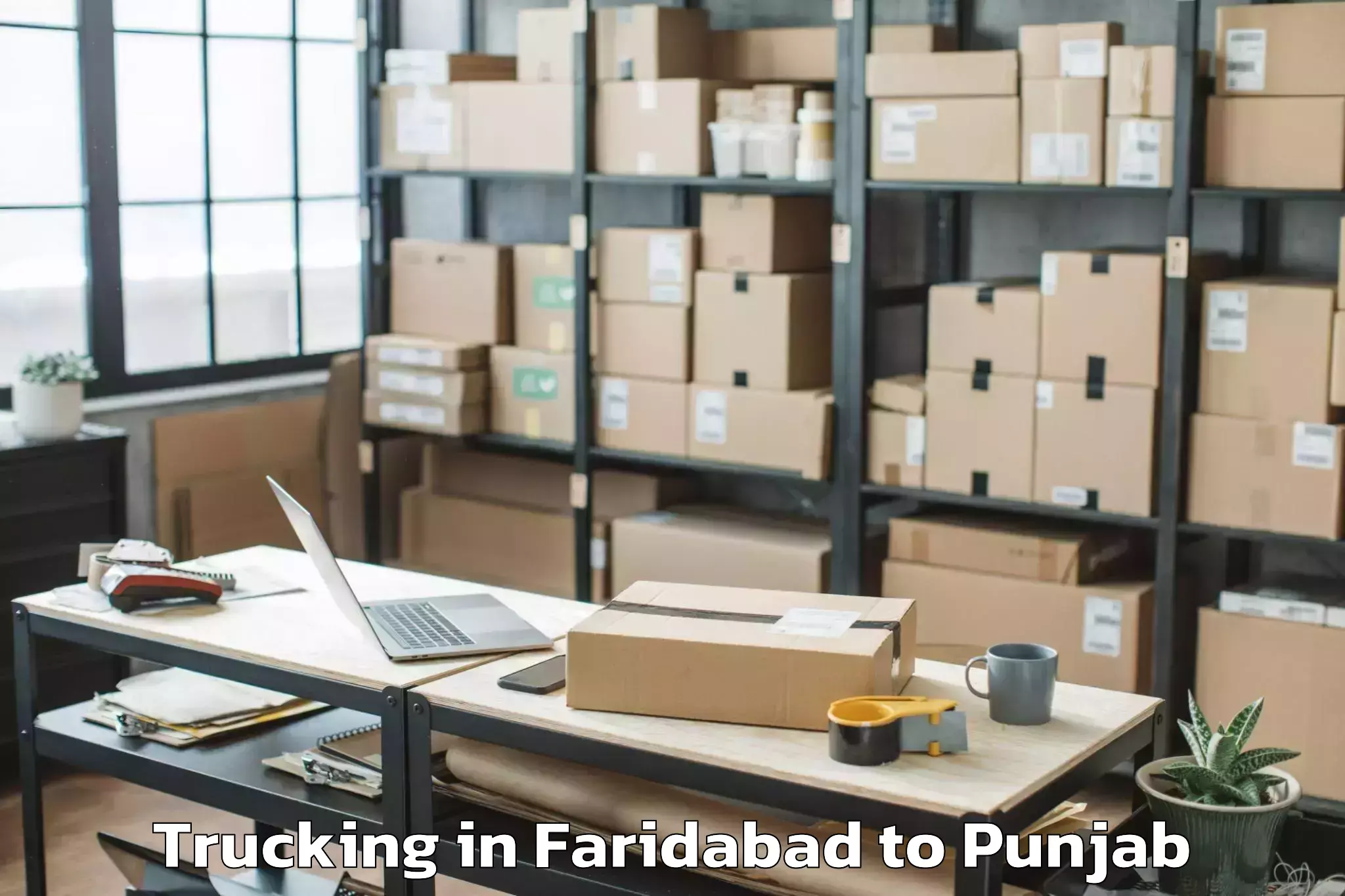 Faridabad to Sri Guru Ram Das University Of Trucking Booking